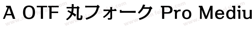 A OTF 丸フォーク Pro Medium字体转换